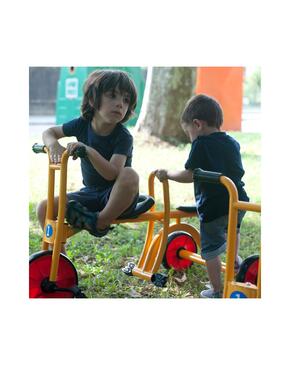 Triciclo Duplo Taxi 3-7 anos 