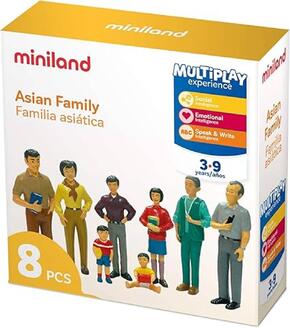 Figuras de família asiática- 8 un