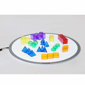 Conjunto de miniblocos geométricos translúcidos