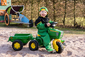 rollyTrac John Deere com Reboque