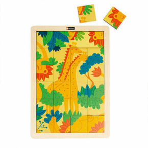 Puzzle magnético de girafas e leões