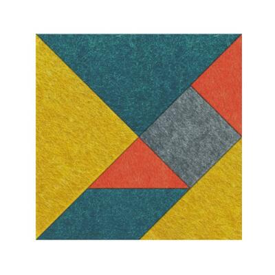 Conjunto de 7 Painéis Mute Tangram