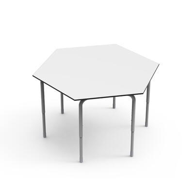 Mesa DESK21 U Hexagonal Regulável