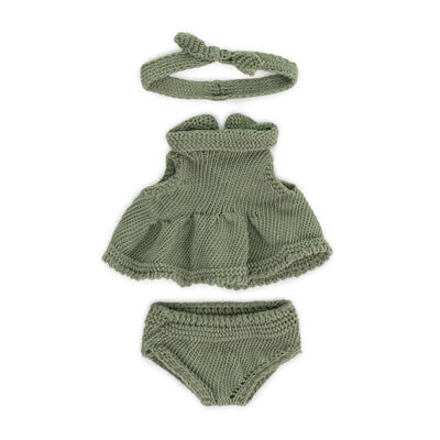 Conjunto Malha Vestido e Fita - 21cm