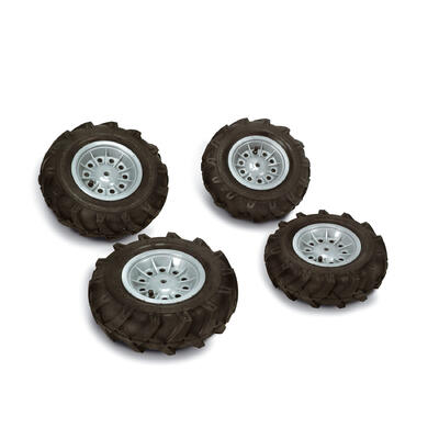 rollyTrac Air Tyres Premium Prateado