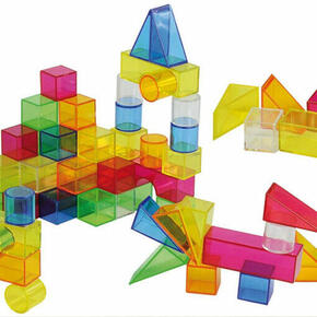 Conjunto de blocos translúcidos