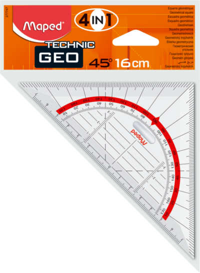 Esquadro Geométrico 16cm