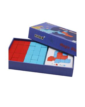 Jogo De Blocos Quadrados De Madeira 3D / CUBOS 3D