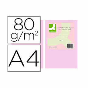 Papel colorido Q-connect din A4 pacote de 500 folhas