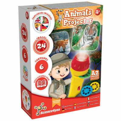 Lanterna Animal – Projetor de Desenho e Lanterna Infantil