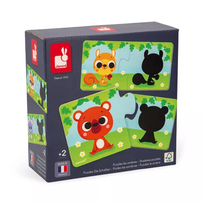 Puzzle Animais e as suas sombras