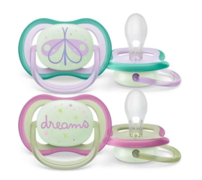 Philips Avent ultra air - 2 chupetas noturnas 0-6m