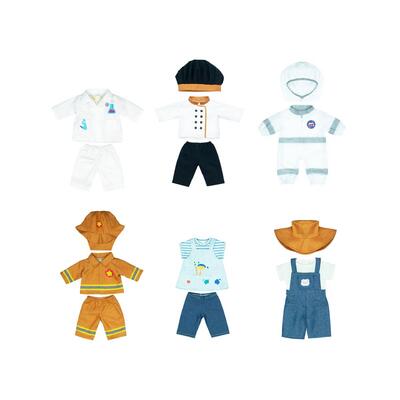 Conjunto de 6 roupas de profissões 