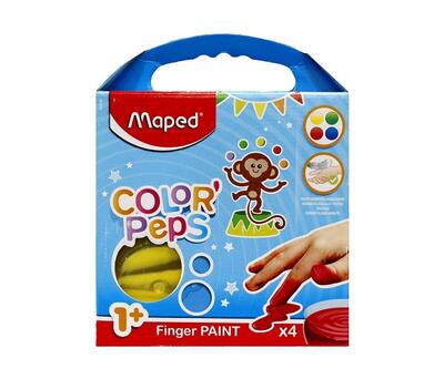 Tintas a dedo 4col 80g Maped