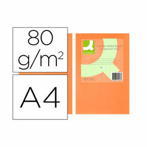 Papel colorido Q-connect din A4 pacote de 500 folhas
