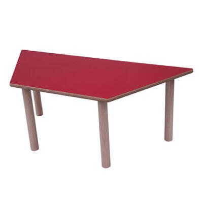 Mesa trapezoidal de madeira Infantil