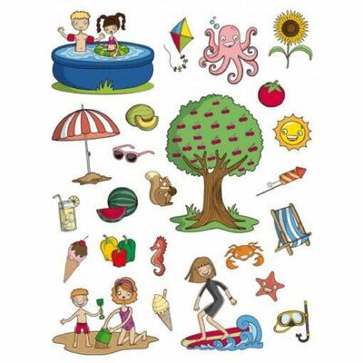 Gomets de verão – 12 folhas