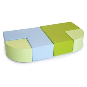 Banco em L 70 x 70 x 25 cm