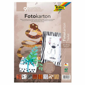 Cartão fotográfico de pele de animal