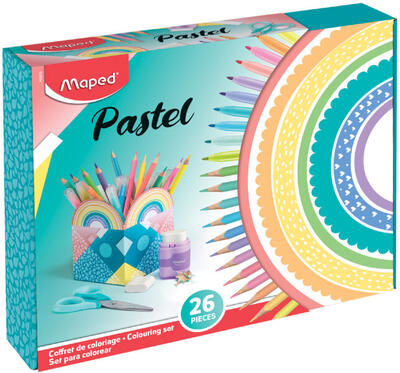 Maped - Kit de Pintura de 26 peças com Cor Pastel