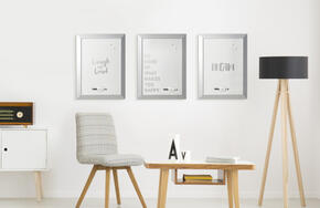 Quadro com moldura prata impressa KAMASHI DREAM