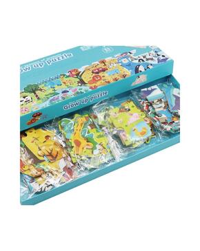 Puzzle 4 em 1 Grow Up - Quatro Estações dos Animais