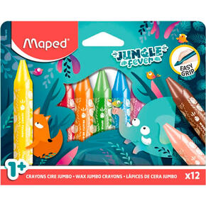 Crayon Maped 861400 Jungle Jumbo com 12 peças