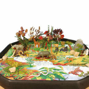 Tapeçaria para Bandeja de Atividades e Jogos: Selva
