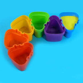 Mini potes de plástico