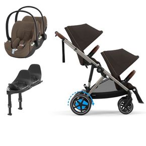 Pack e-Gazelle S + Segundo Assento Gazelle S + Cloud T i-Size(x2) + Base T(x2)