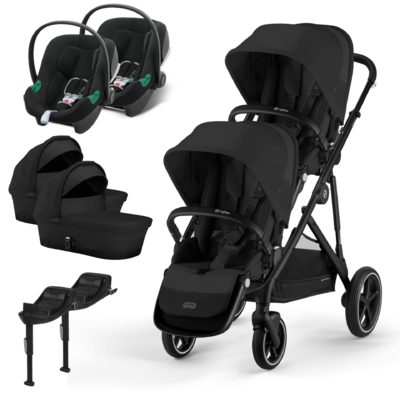 Pack Gazelle S + Assento Extra Gazelle S + Alcofa Gazelle S(x2) + Aton B2(x2) + Base One (x2)