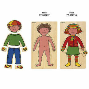 Puzzle infantil - Descoberta do corpo