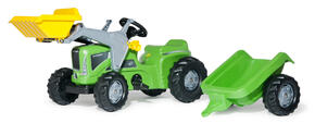 rollyKiddy Futura Verde com Reboque e pá dianteira