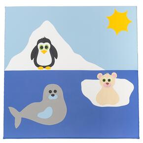 Tapete Animais Polares com 130x130x3cm