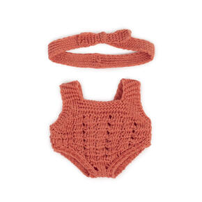 Conjunto Malha Tricot Romper e Fita - 21cm