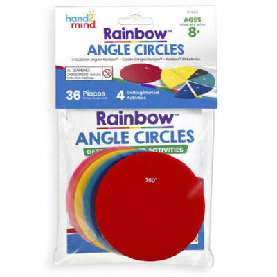 Círculos com ângulos de arco-íris