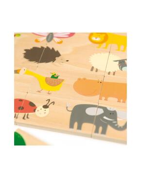 Dominó e puzzle de animais 