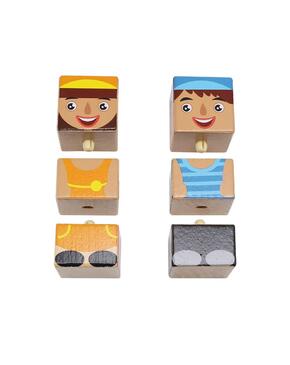 Bloco de construção de personagens - 18 peças.