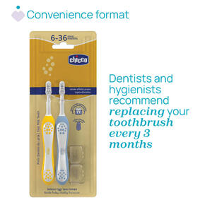 Pack 2 escovas primeiros dentes 6-36m