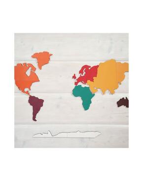 Puzzle continentes mapa