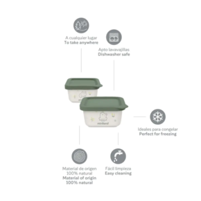 Set de 2 recipientes - NaturSet 2 FROG