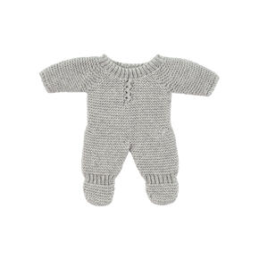 Pijama de malha Cinza - 21 cm 