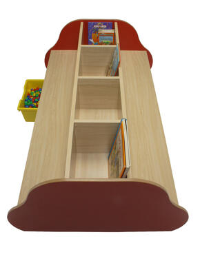 Banco Biblioteca Duplo com Estantes - 8 Crianças