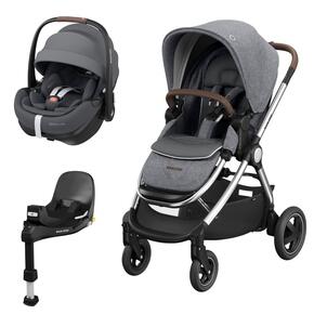 Pack Adorra 2 Luxe Twillic Grey + Pebble 360º Pro 2 + FamilyFix 360º Pro
