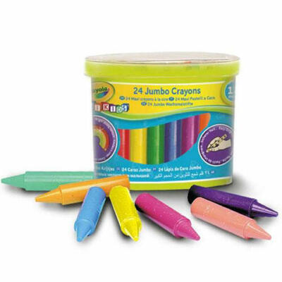 24 mini lápis infantis laváveis enormes