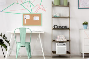 Tabela de cortiça com moldura pastel - Verde