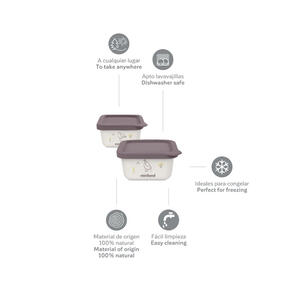 Set de 2 recipientes - NaturSet 2 Chick