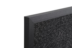 Quadro de avisos em tecido sombra preta