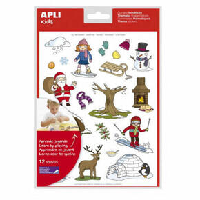 Gomets de inverno – 12 folhas