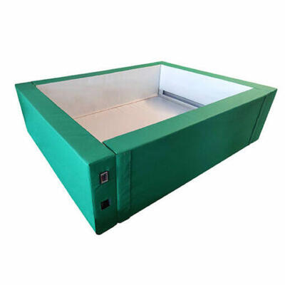Piscina de blocos de espuma 180x180x70 cm com luz